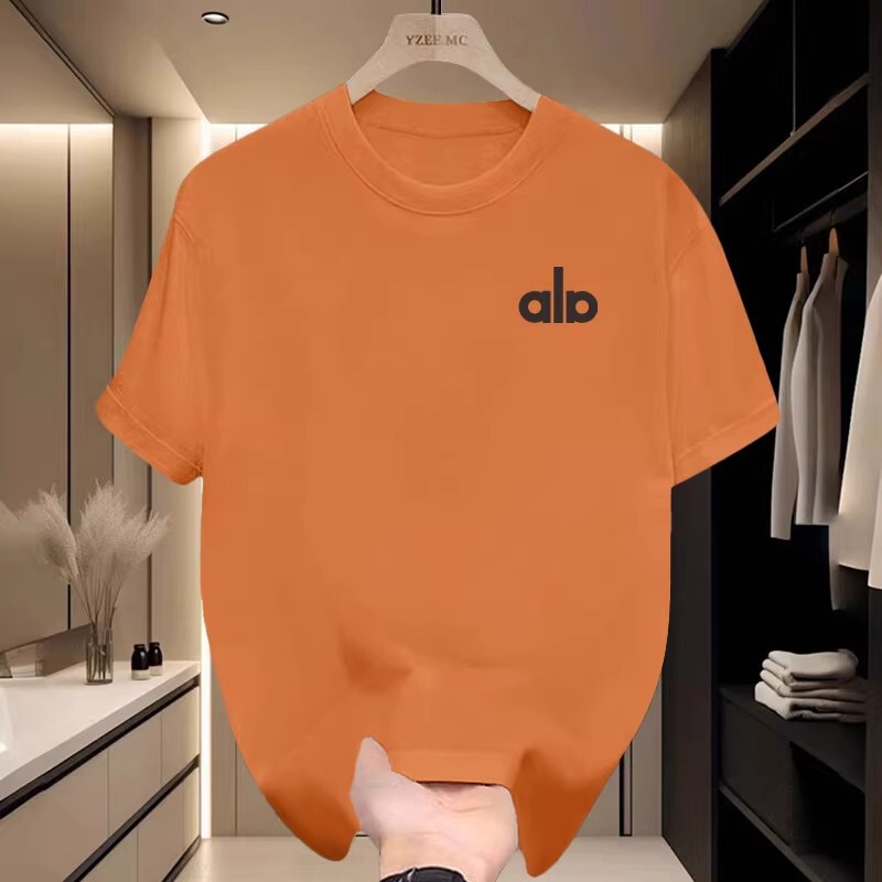 [High-Quality Men's Clothing] Pure Cotton Short-Sleeved T-Shirt, Versatile, Loose, Minimalist Print, Creative Design, Trendy Brand Top