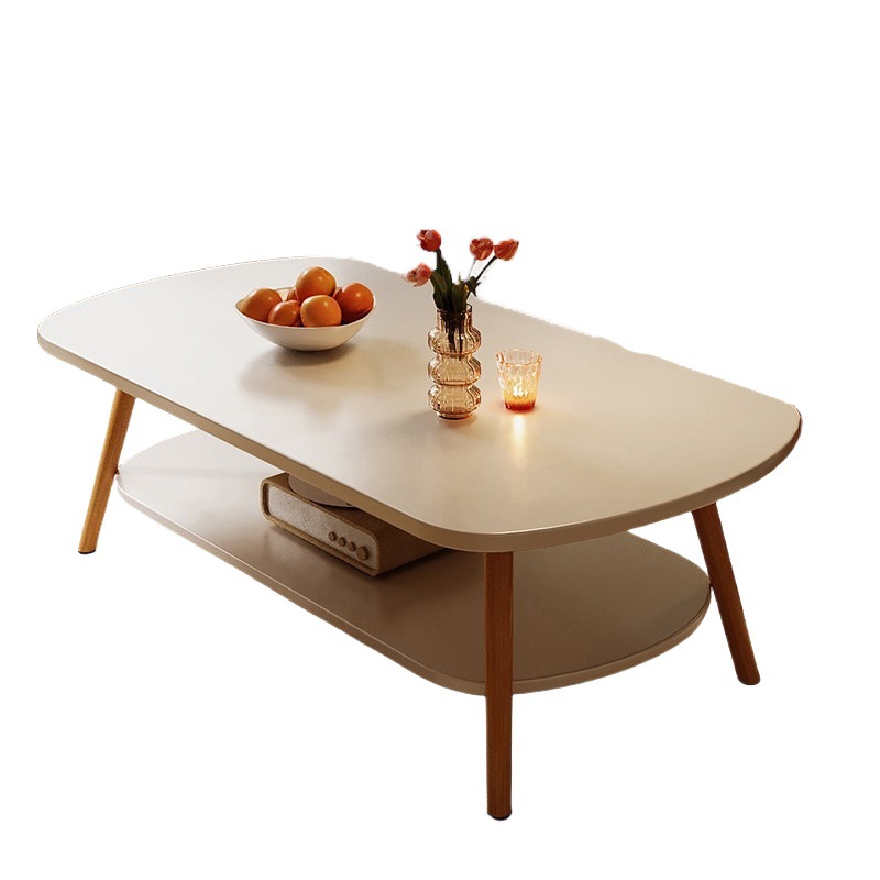 Mesa de centro para salas de estar pequeñas, uso doméstico, mesa auxiliar sencilla para sofá, uso en dormitorio, uso en casas de alquiler, mesa pequeña, mesa auxiliar de lujo ligero.