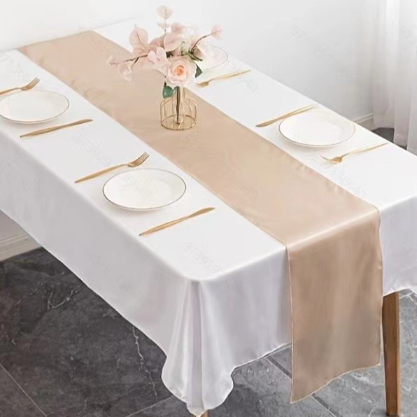 Banderas de mesa de satén de seda al por mayor