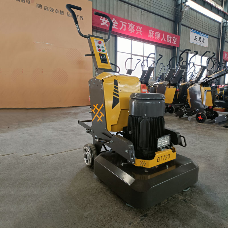 720型固化地坪研磨机 可磨到边12头地面打磨抛光机 变频研磨机