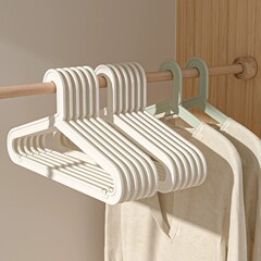 跨境塑料衣架加粗防滑晾衣架学生宿舍家用无痕衣撑子衣服收纳架子