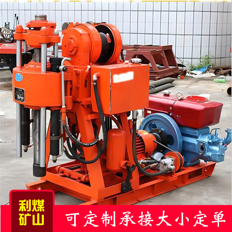 地表钻机百米水井钻机规格齐全普查勘探钻机 柴油机200米岩芯钻机