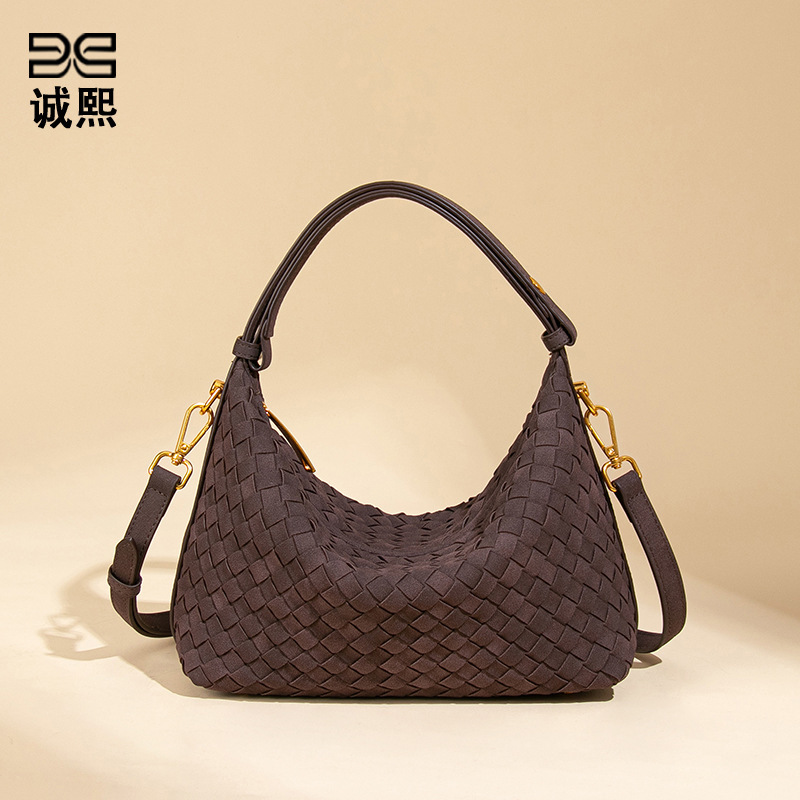 Amazon's New Woven Tote Lunch Box Bag, Niche High-End Style, Single-Shoulder Underarm Women's Bag, Fashionable Crossbody Dumpling Bag Amazon's New Woven Tote Lunch Box Bag, Niche High-End Style, Single-Shoulder Underarm Women's Bag, Fashionable Crossbody Dumpling Bag