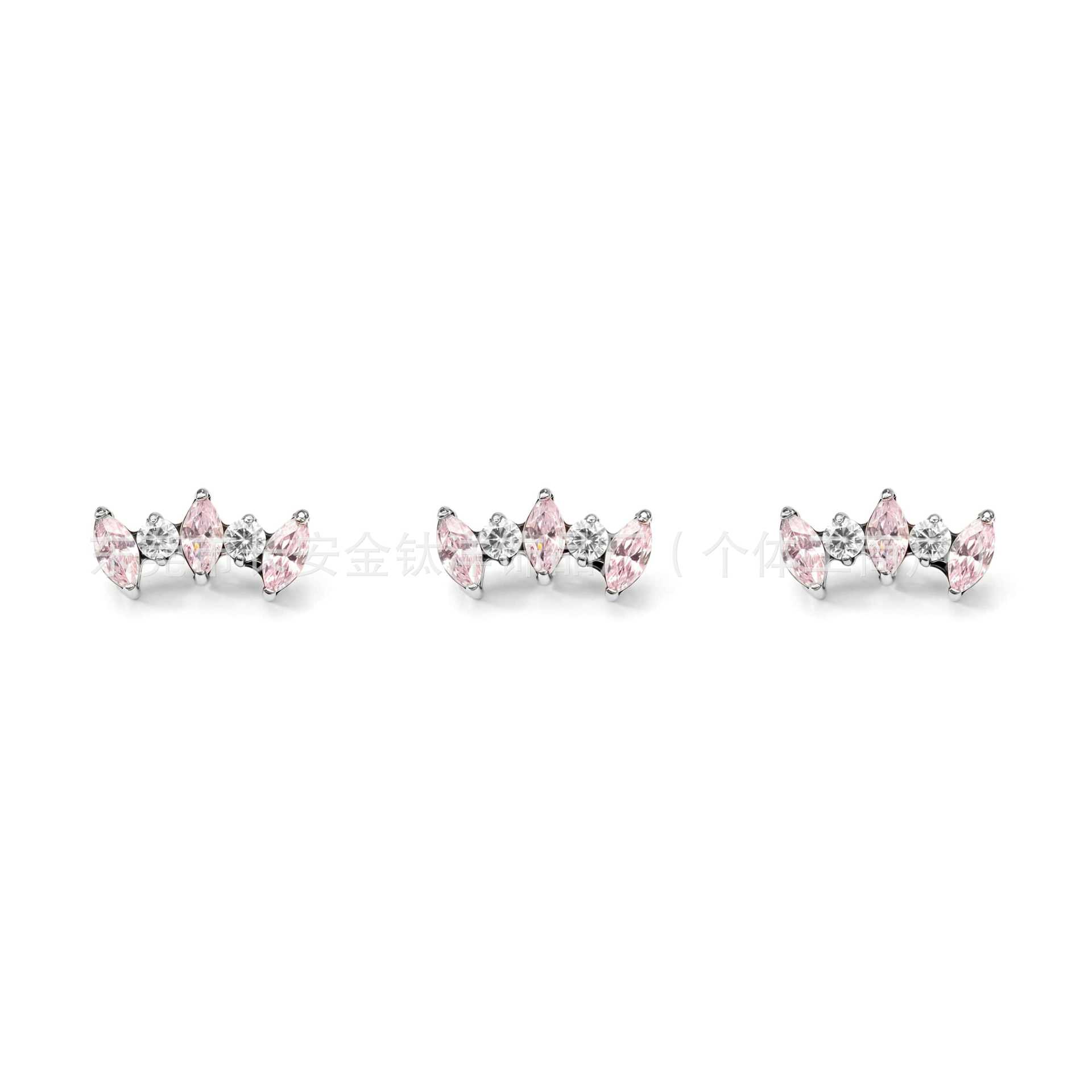 Pointed titanium steel lip stud product view