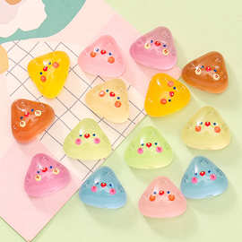 爆款食玩夜光奶酪块 奶油胶手机壳diy发夹发圈发饰材料包树脂配件