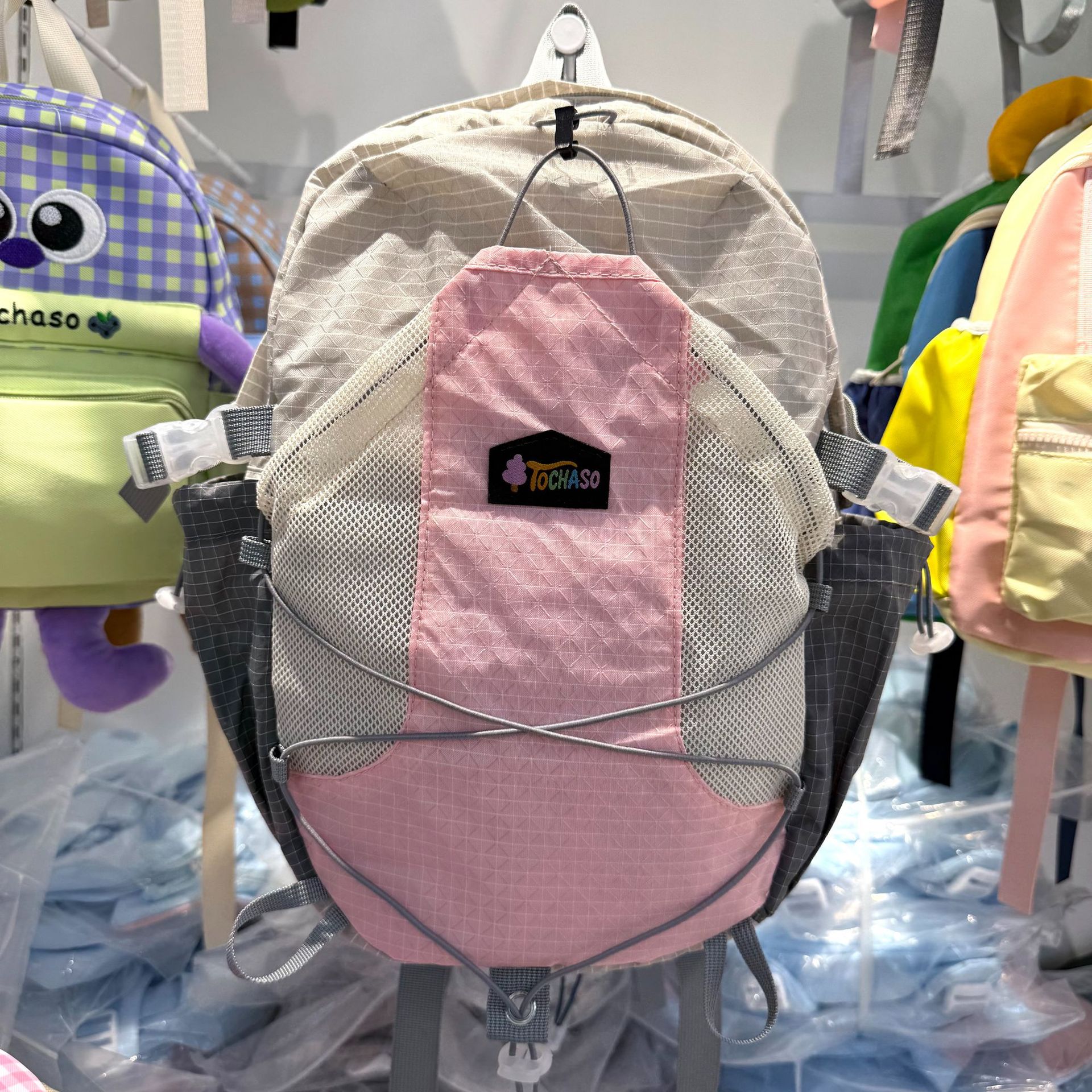 Mochila de dibujos animados para niños, mochila pequeña, 7 - 9 - 11 - 13 años, bolsas de moda para niños y niñas, color caramelo, ligero