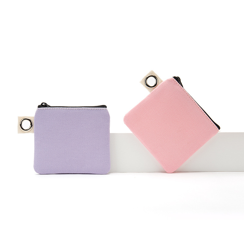 Brendan品牌韩版DIY收纳包出差旅游横版拉链纯色帆布学生文具笔袋