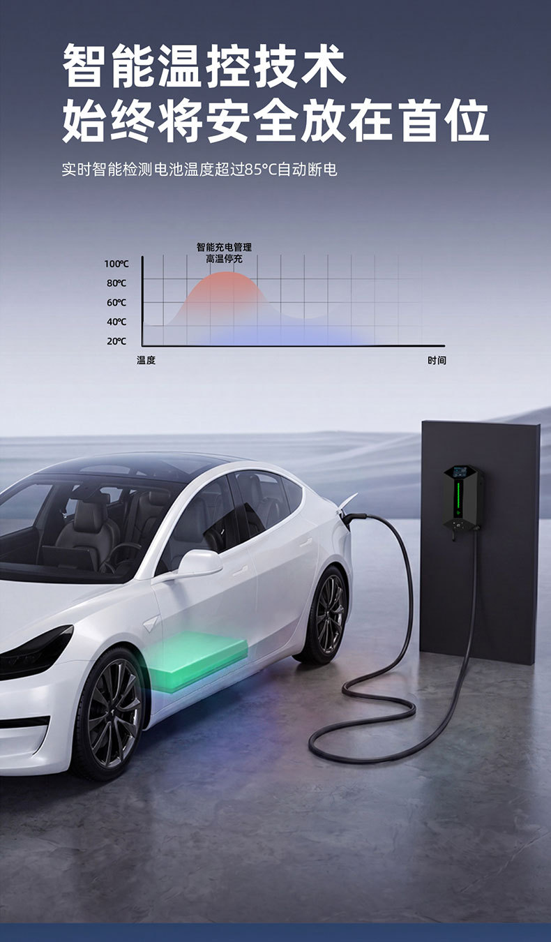 European standard new energy electric vehicle charging station, wall-mounted/pole-mounted, for home use, European standard, foreign trade