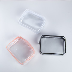 国境を越えたポータブル PVC 化粧品バッグ、大型透明包装袋、ジッパー付きのハイエンドの三次元非崩壊カスタマイズ