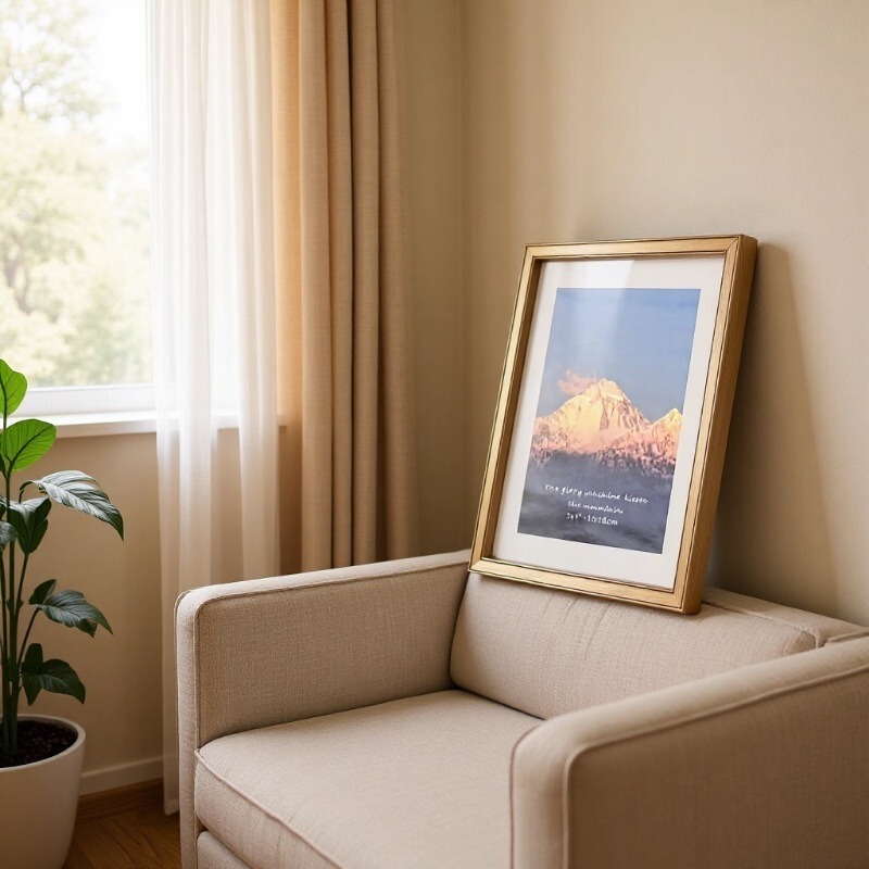 886 Living Room Artistic High-End Aluminum Alloy Welded Photo Frame Display Stand Album Hanging Picture A4 Display Stand Photo Frame Mural Ins Style