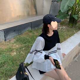 小心机遮肚显上衣长袖内搭宽松衬衣女2025秋季新款洋气法式衬衫