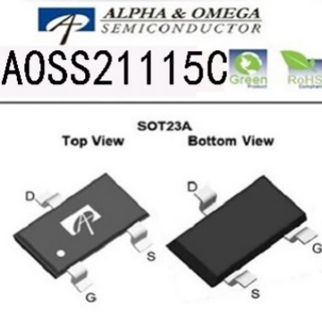 AOS万代 AOSS21115C  20V 4.5A  P沟道 SOT23-3 低压贴片场效应管