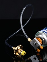 炉头液化气钢瓶瓶管气罐充气充煤气充气卡式气罐长扁户外阀转换阀