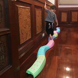感统训练器材幼儿园触觉平衡板儿童家用平衡木脚踩独木桥室内玩具