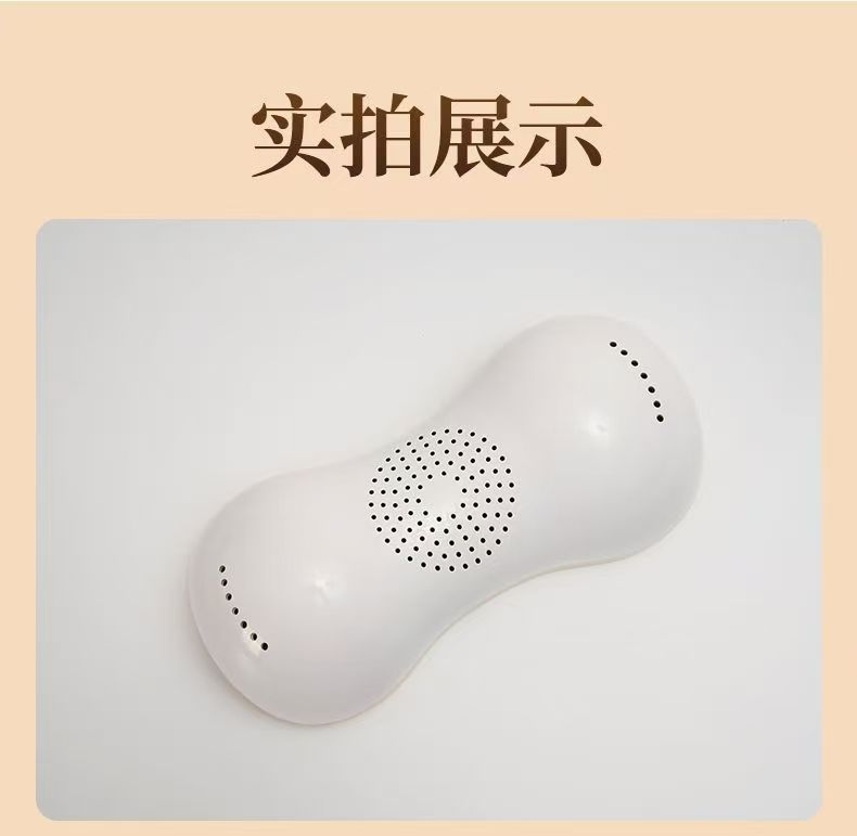 Smokeless Moxa Heating Pillow for Neck and Waist Dual Use Home Warm Compress with 54 Aged Moxa Cones in use