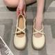 Two-Wear Small Leather Shoes for Women's Summer Outer Wear 2025 New Versatile French Loafers Retro Shallow Mouth Mary Jane Women's Shoes