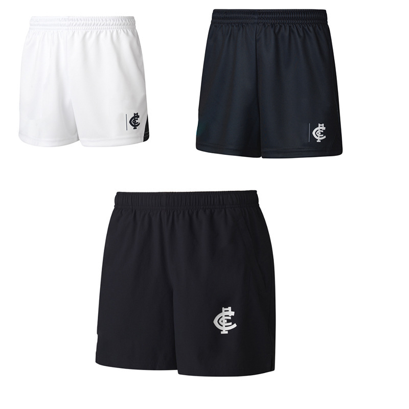 2024 Carlton Home Shorts Home Away Rugby Jersey, AFL Shorts, High Quality Clothing Away