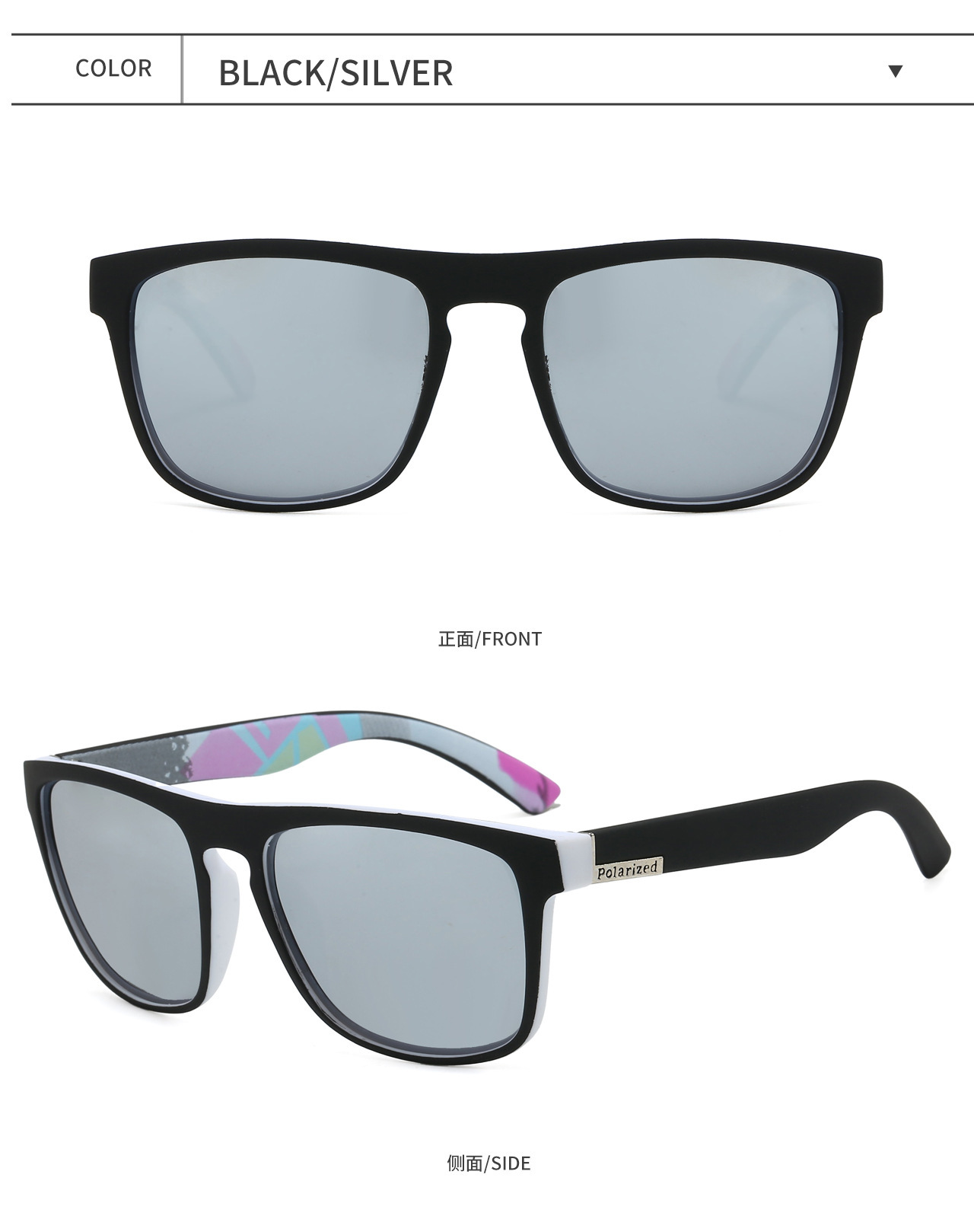 Cross-border Men's Polarized Sunglasses European and American Outdoor Cycling Glasses Women's Retro Fashion Sports Sunglasses