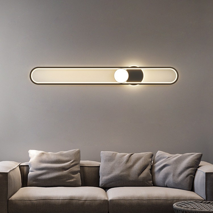 Iluminación de pared larga moderna minimalista y creativa nueva lámpara de pasillo de pasillo atmosférica doméstica lámpara de entrada