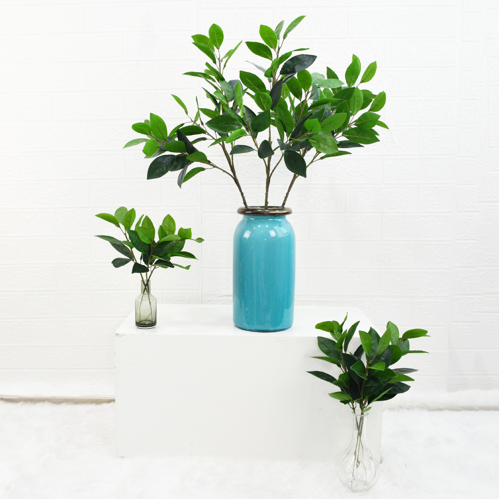 厂家批发仿真桔子枝假树枝家居客厅电视柜柠檬枝摆设仿真绿植摆件