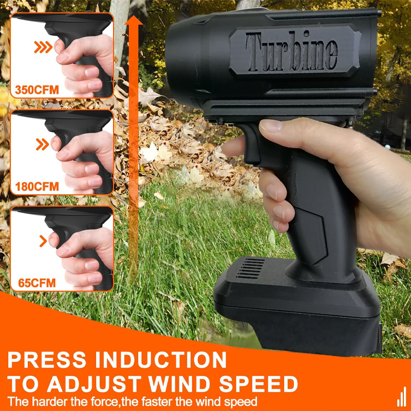 跨境50涵道无刷电机兼容牧田暴力风扇手持大功率锂电除尘吹风机