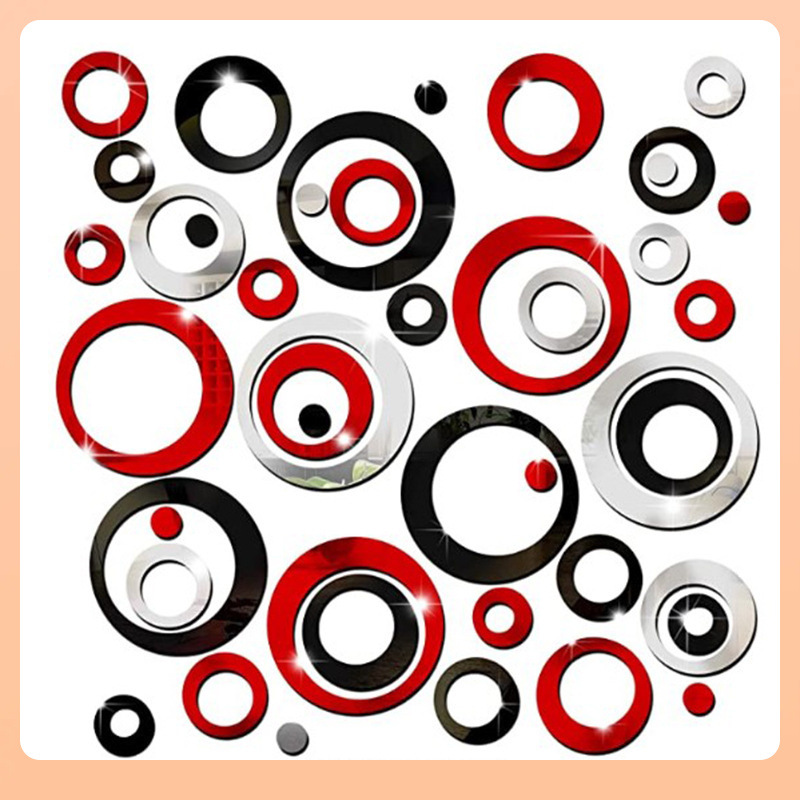 3d akryl spegel väggdekaler för vardagsrum och sovrum hem_voghion.com