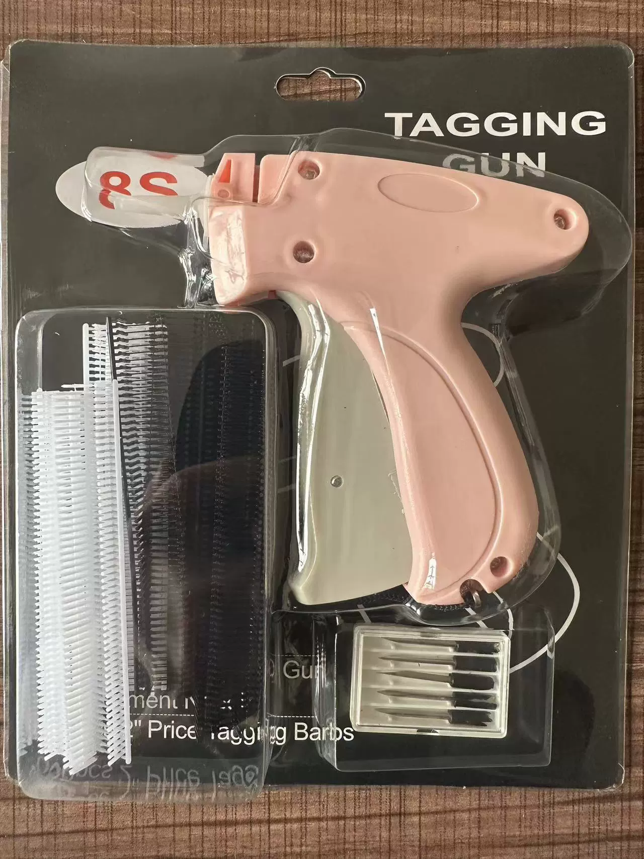 Tagging gun 9S, ABS+POM, with 1000 glue needles (8 mm) and 6 steel needles