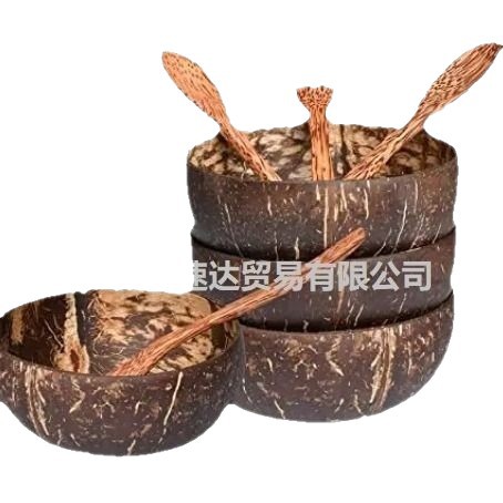 Cuenco de cáscara de coco estilo japonés, cuenco de coco, cuenco de cáscara de coco antiguo, cuenco de madera de coco, cuenco de madera para almacenamiento, almacenamiento transfronterizo, venta al por mayor para comercio exterior