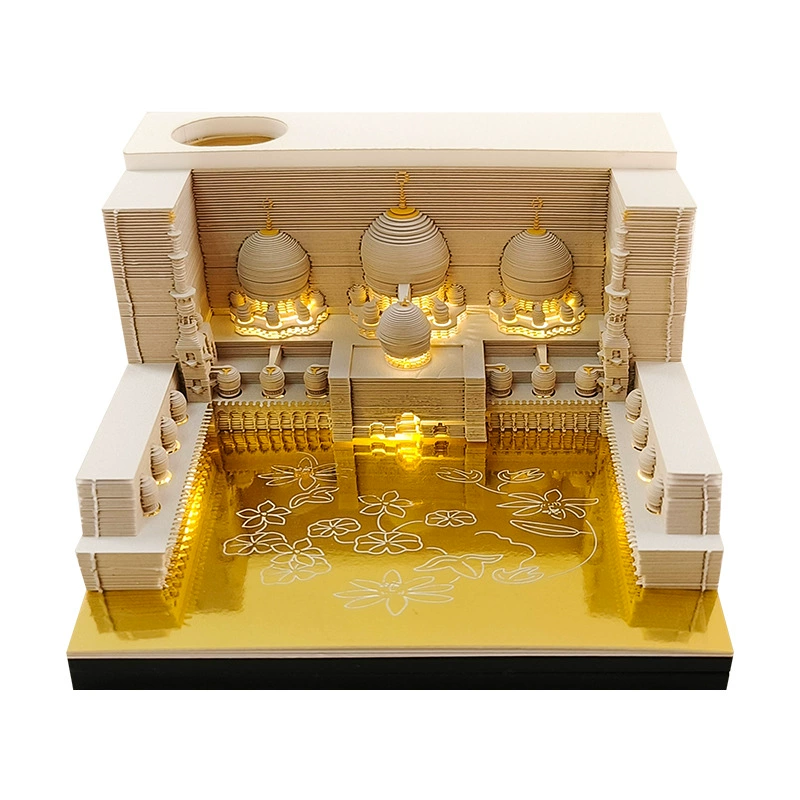 3D Castle Desk Calendar, Custom Creative Gift, 2026 Weekly Options with Lighted Covers