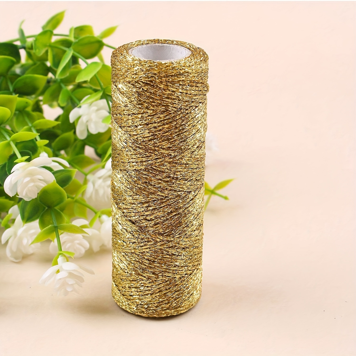 Gold and silver hand-woven hemp rope DIY clothing accessories and…