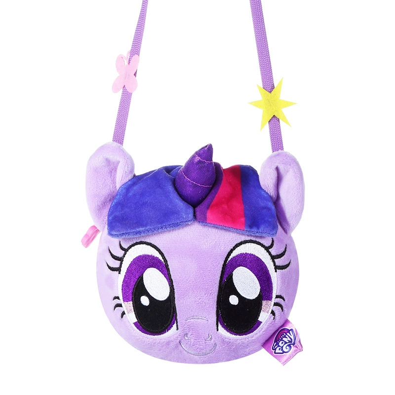 Плюшевая сумка для телефона (My Little Pony) милая детская через плечо, дизайн единорога, 14×3×14 см