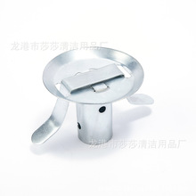 平铁头拖把配件替换棉线拖把头船舶船务夹头螺纹铁式拖布