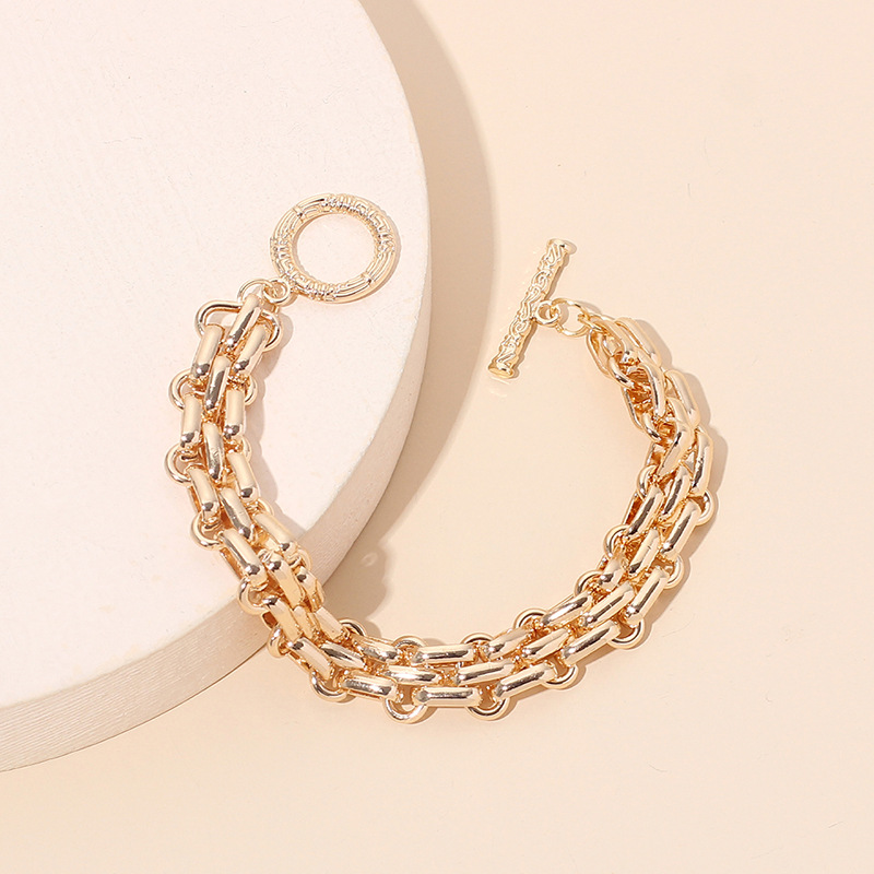Hip-Hop Vintage Style Alloy Solid Color Women'S Jewelry Set display picture 7