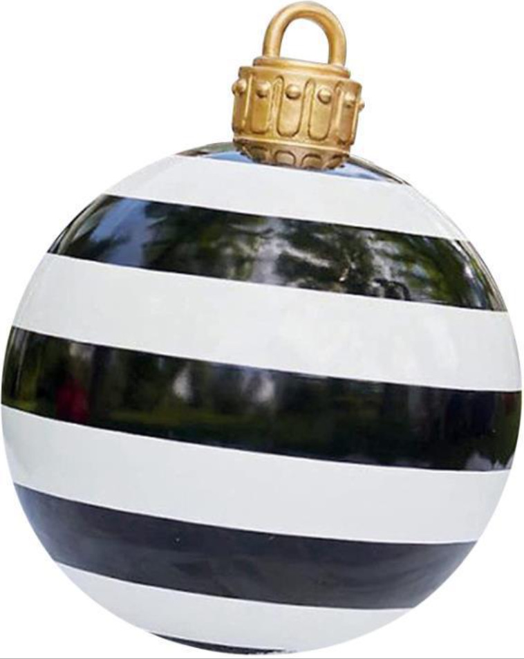 Navidad decoración globo 60cm diversión al aire libre vacaciones atmósfera impresión PVC inflable BOLA DE Navidad artesanía adornos