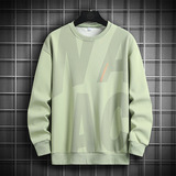 Мужская весенняя толстовка, дышащий лонгслив для отдыха, оверсайз, большой размер