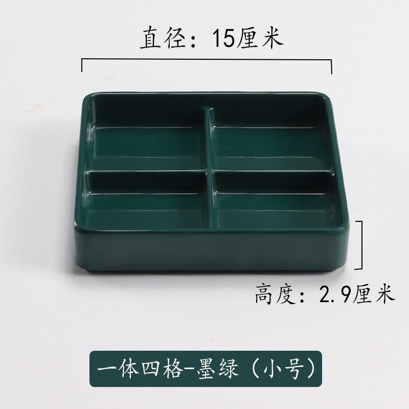 El plato de frutas de autoservicio del hotel de melamina Tangquan se puede superponer con un plato de bocadillos de porcelana de imitación.