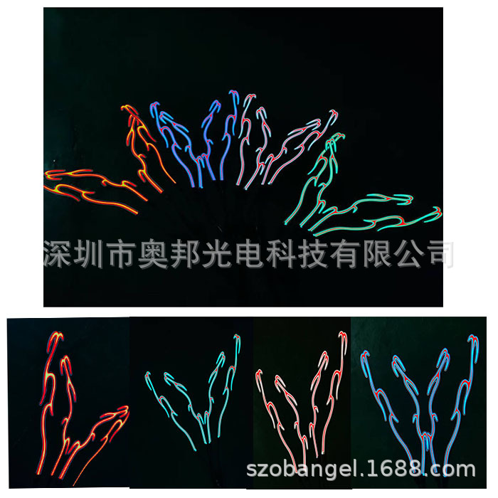 Glowing Helmet EL Luminous Strip Motorcycle Helmet