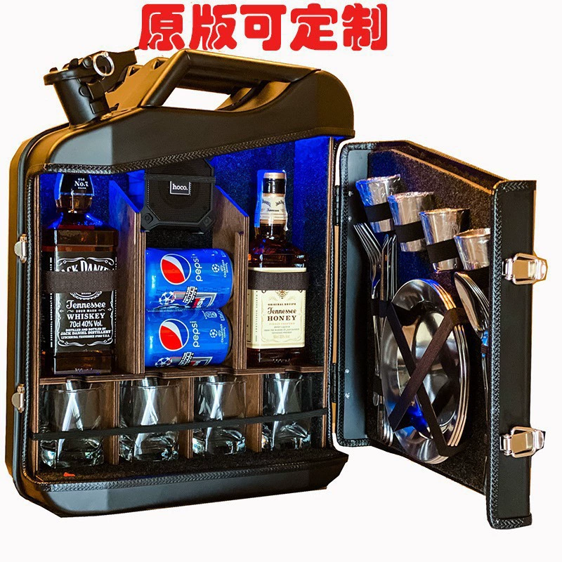 Набор мини-бара в канистре Jerry Can для подарка на Рождество, набор канистра-бар A18