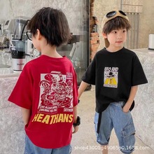 純棉童裝半袖t恤上衣2022夏季韓版卡通兒童1元2元短袖T恤衣服批發