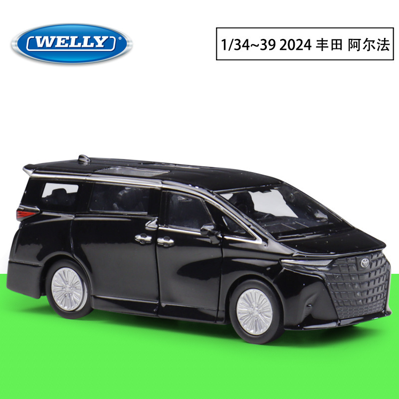 Welly 1:36 2024 Toyota Alphard Simulation Alloy Car Model Pull-Back Toy Car Welly 1:36 2024 Toyota Alphard Simulation Alloy Car Model Pull-Back Toy Car