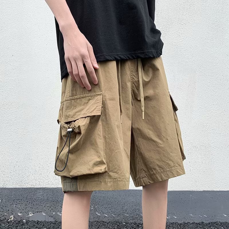 American Style Tooling Shorts Men's Summer Thin Functional Style Large Pocket Casual Pants Trendy Brand Loose Straight Pants American Style Tooling Shorts Men's Summer Thin Functional Style Large Pocket Casual Pants Trendy Brand Loose Straight Pants