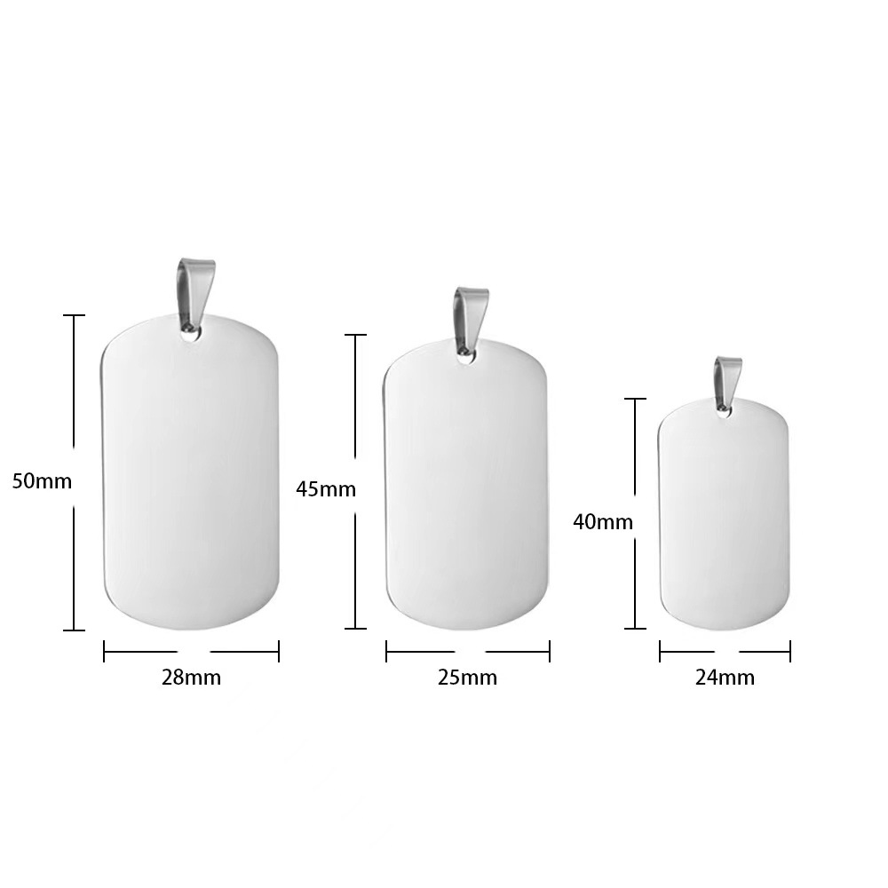 Elegante simple de acero inoxidable pet colgante soporte para dibujar muestras talladas adorables pet colgante al por mayor