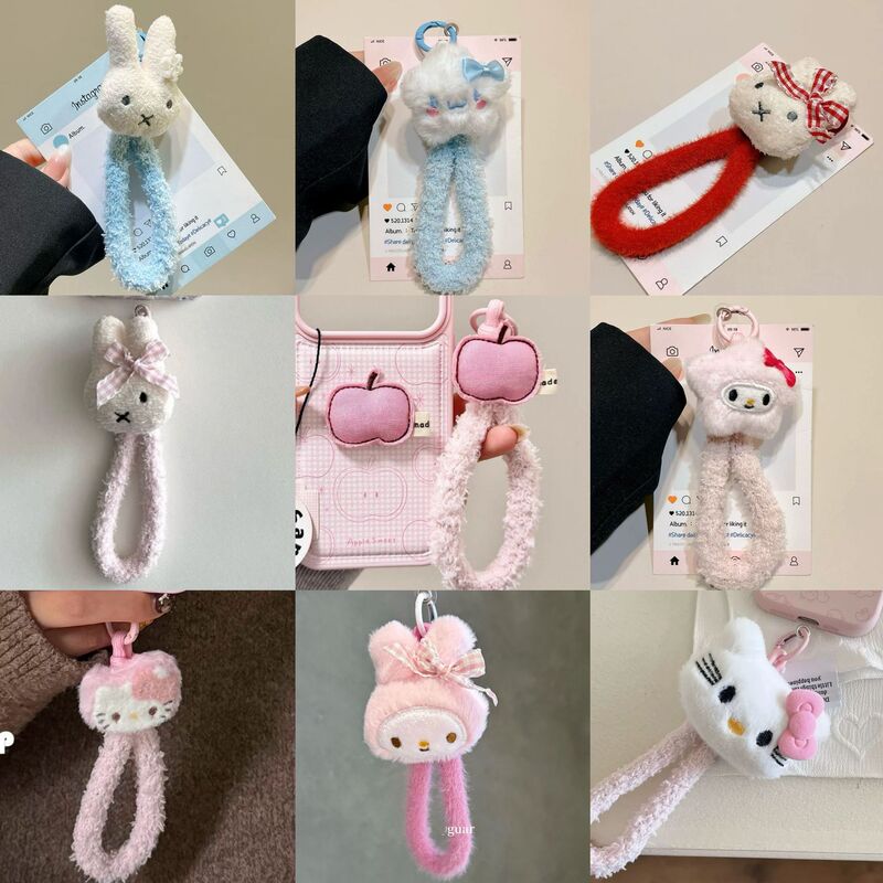 New Plush Miffy Rabbit Kt Cat 3D Plush Wrist Strap Lanyard Phone Chain Cute Pendant Decoration Anti-Lost Strap New Plush Miffy Rabbit Kt Cat 3D Plush Wrist Strap Lanyard Phone Chain Cute Pendant Decoration Anti-Lost Strap
