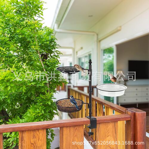 Bestselling Iron Bird Feeder Stand Outdoor Bird Bath Bracket Garden Courtyard Multifunctional Bird Feeder Rack Iron