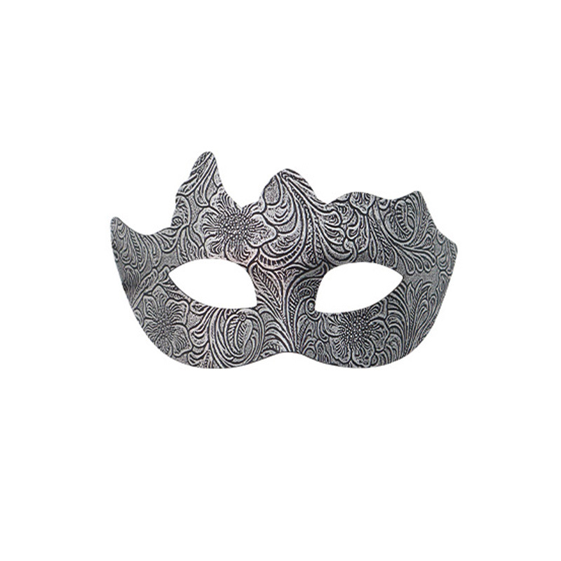 Nuevas parejas transfronterizas fiesta barra media cara máscara de PVC hermosa flor tallada venecia máscara de baile mascarado hombre