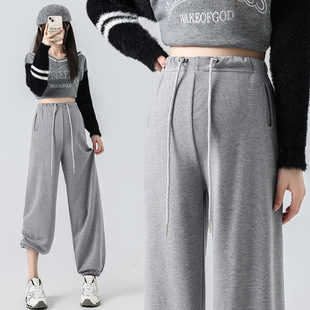 Real Pants Spring and Autumn Outer Wear 2024 New Straight Leg Pants Autumn Long Pants Autumn Wear