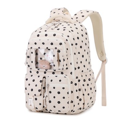 코듀로이 오프화이트 플라워 L사이즈