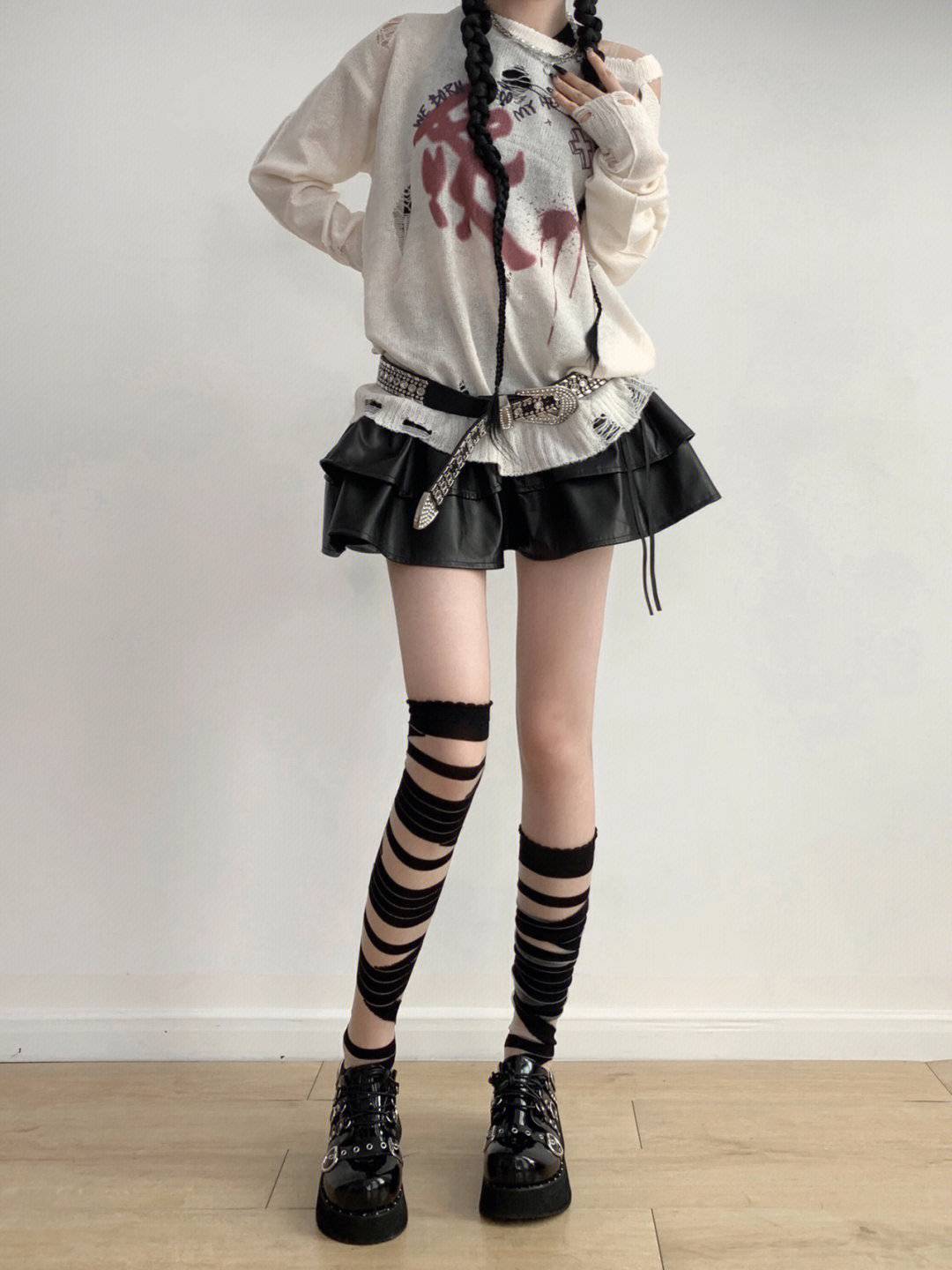 Socks Lingerie Type A Pair Cute New Style Women's Solid Color Polyester Cotton Polyester Over The Knee Socks