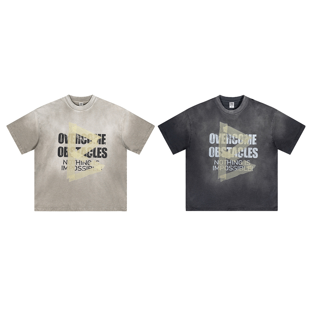 Impresora de marcas| 2025 primavera y verano marca de marea de algodón juvenil tipo suelto lavado camiseta de manga corta de alta calidad para hombres
