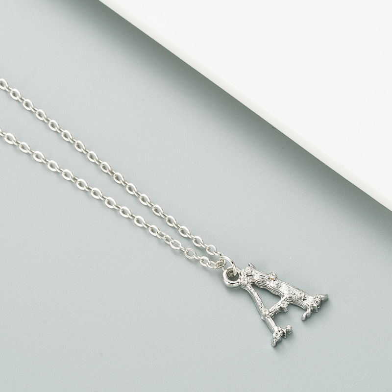 New English Alphabet Necklace display picture 4